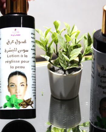 Lotion A La Reglisse Poir la peau